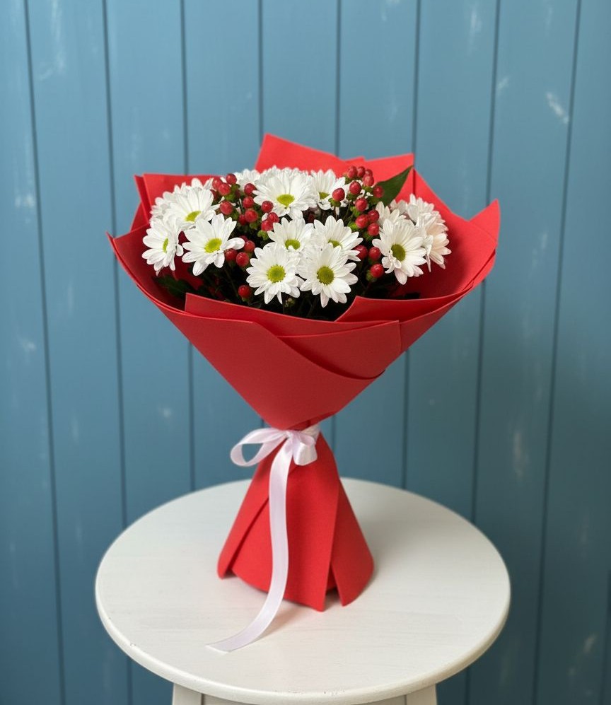 Букет цветов из: Хризантемы в Нижний Кисляй