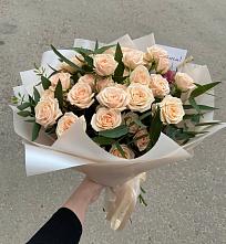 Букет Кремовые розы Латте в Нижний Кисляй