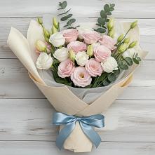Букет цветов из:  Лизиантусы в Нижний Кисляй