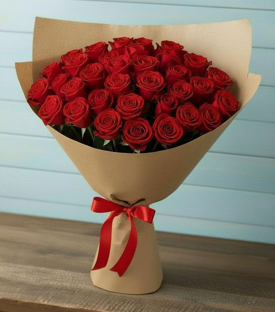 Букет Красные розы Милано в Нижний Кисляй