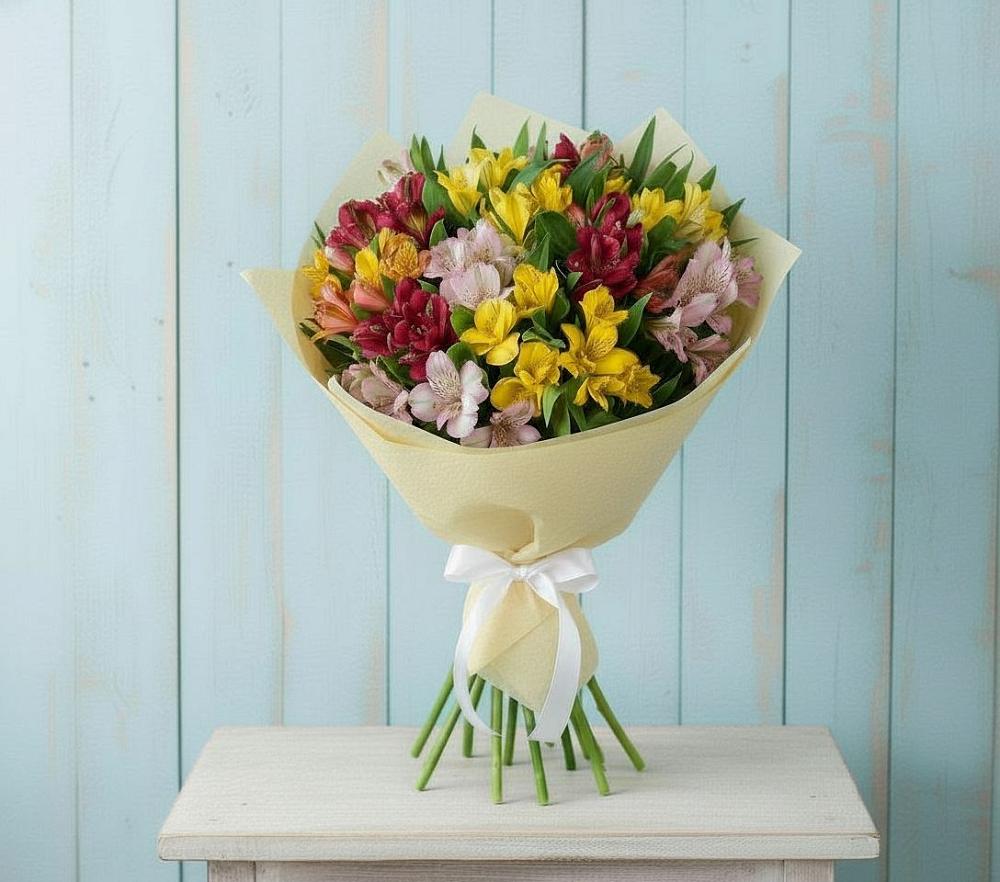 Букет цветов из: Альстромерии в Нижний Кисляй