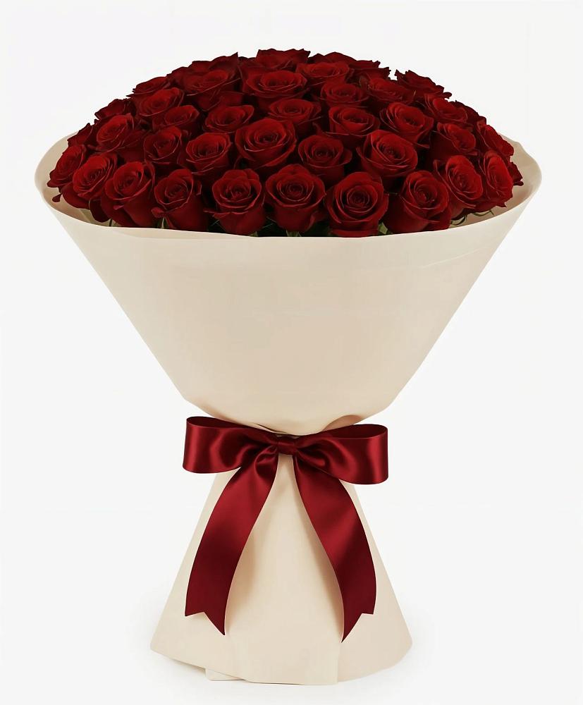 Букет 101 Бордовая роза Блэк Бакарра в Нижний Кисляй