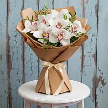 Букет цветов из:  Орхидеи и Розы #REPLACE_PRED# Нижний Кисляй
